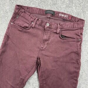 John Varvatos Bowery Jeans 29 Burgundy Skinny Fit U.S.A Men's‎